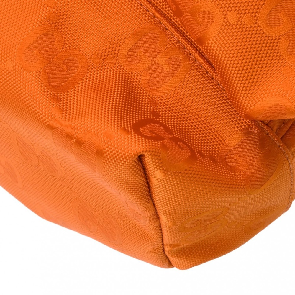 Gucci Pattern Orange Gg Nylon Backpack - image 7